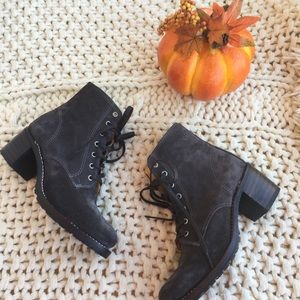 NEW Frye suede lace-up boots🍂